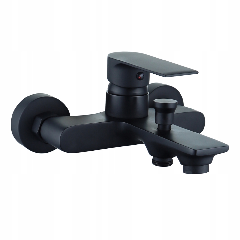 Nástenná Vaňová Batéria Čierna Do Kúpeľne