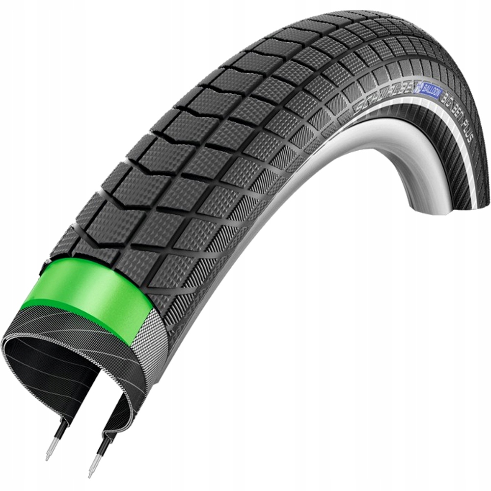 Opona rowerowa Schwalbe Big Ben Plus 26x2.15 Elektryk, Drut reflex