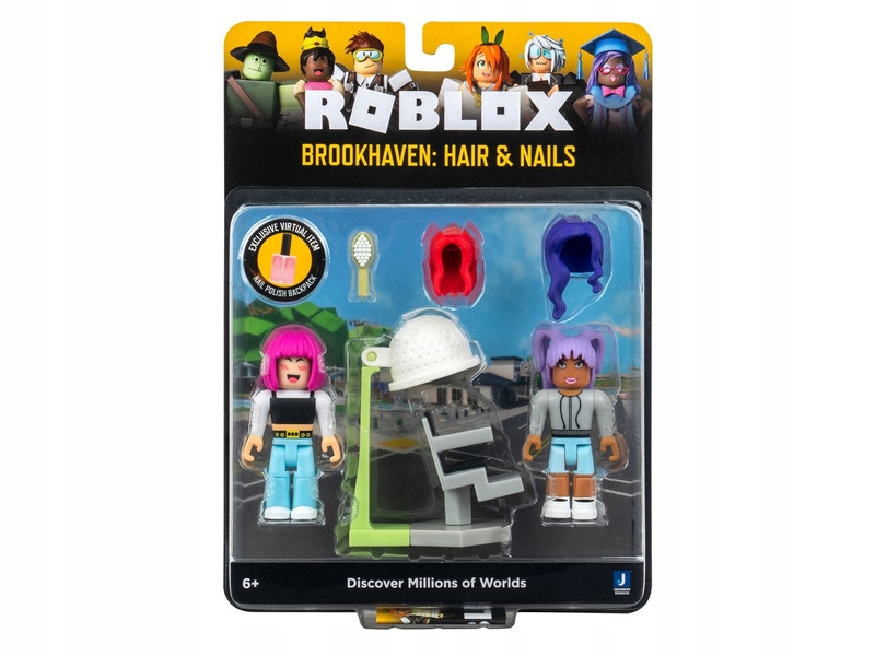 Jazwares Roblox Brookhaven: Hair and Nails Game Pack