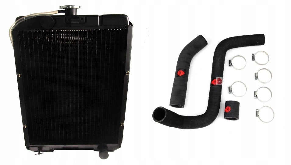 CHŁODNICA WODY URSUS C-330 4RZĘDOWA AGH + WĘŻE ORG