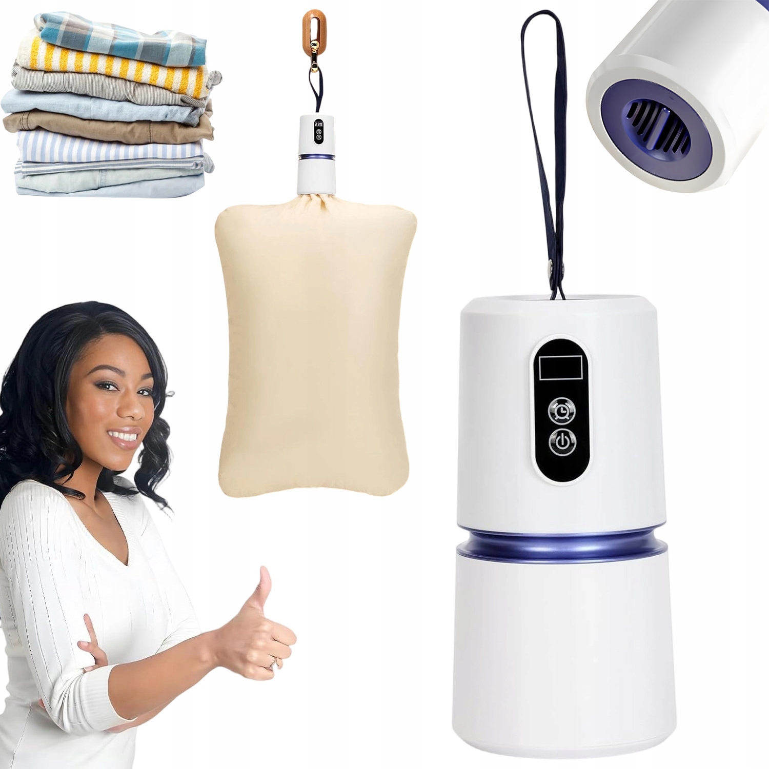 Levně Přenosná Sušák Prádla Mini Elektrická Sušák S Tepelným Čerpadlem 200 W