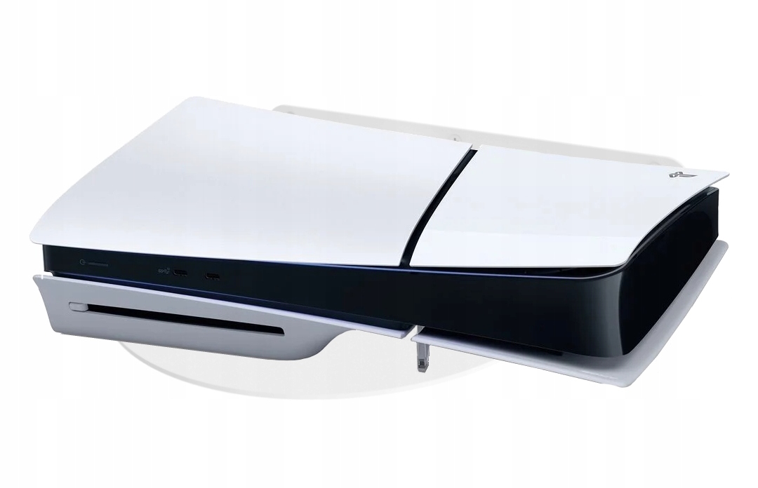 Držák police na zeď pro konzoli PlayStation 5 PS5 Slim vertikální horizontální, bílý