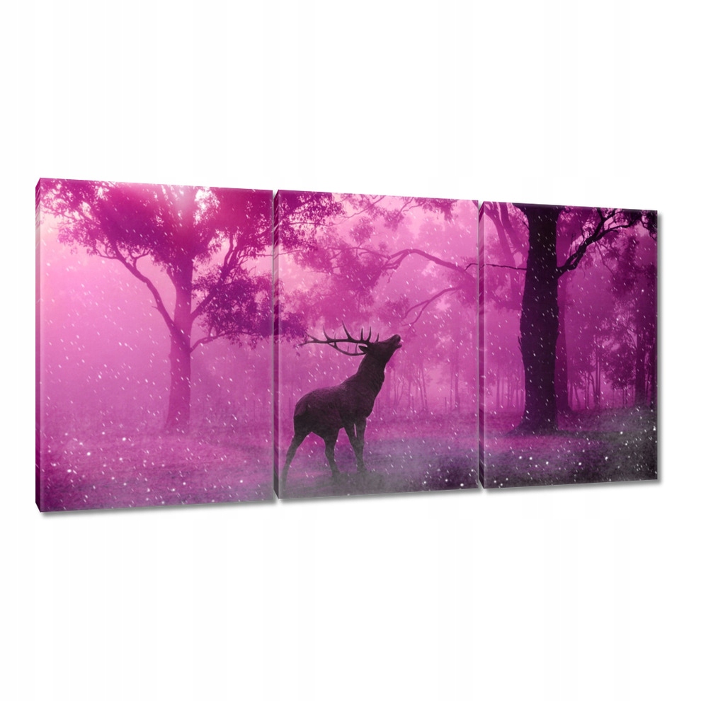 

Obrazy 120x60 Jeleń w magicznym lesie