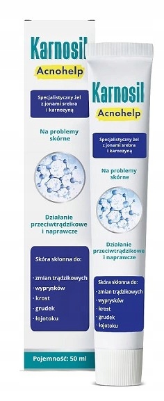 

Karnosil Acnohelp Żel z jonami srebra Trądzik 50ml