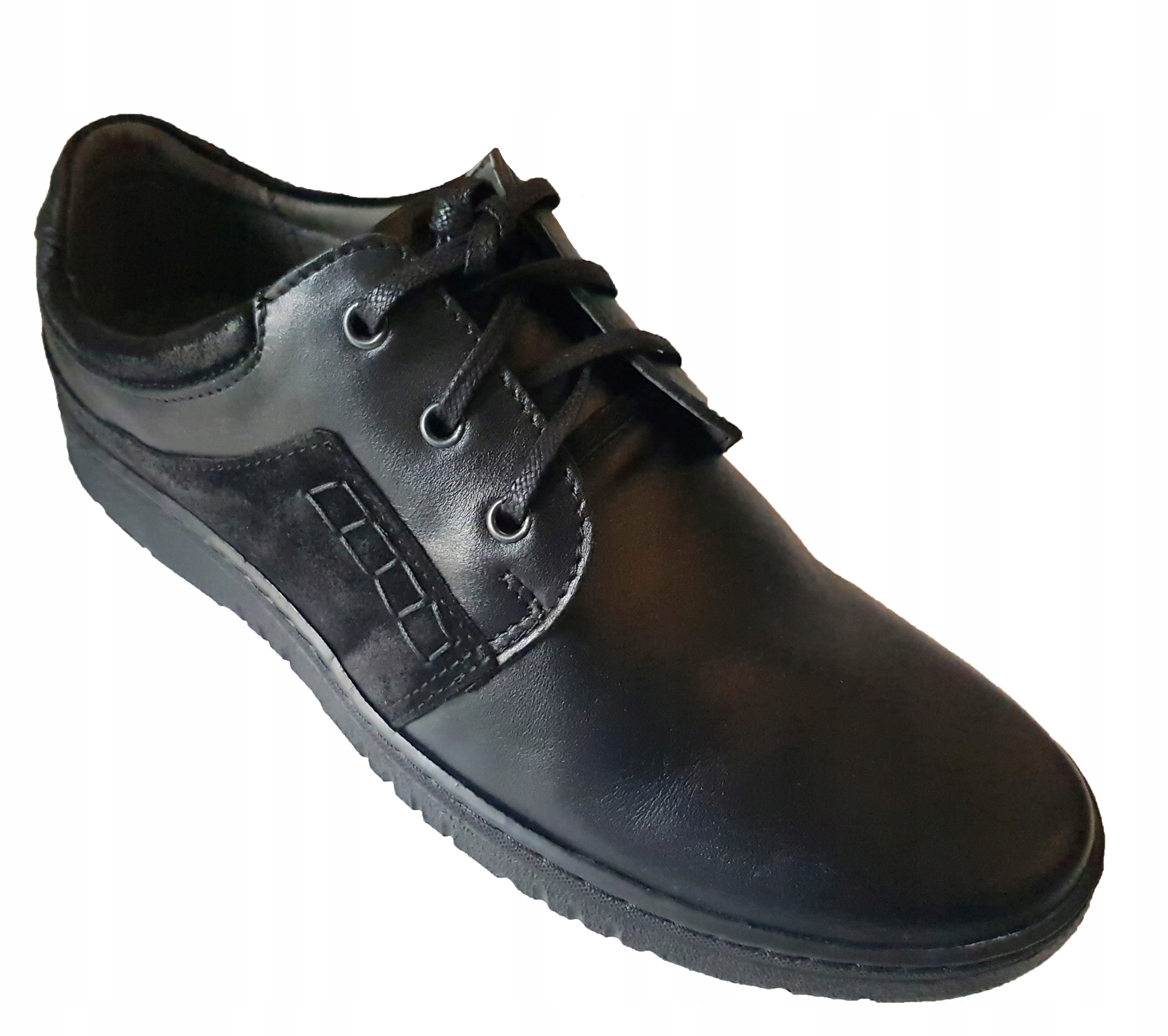 Deta Kožené Polobotky Pánské 7117 Černé vel. 39