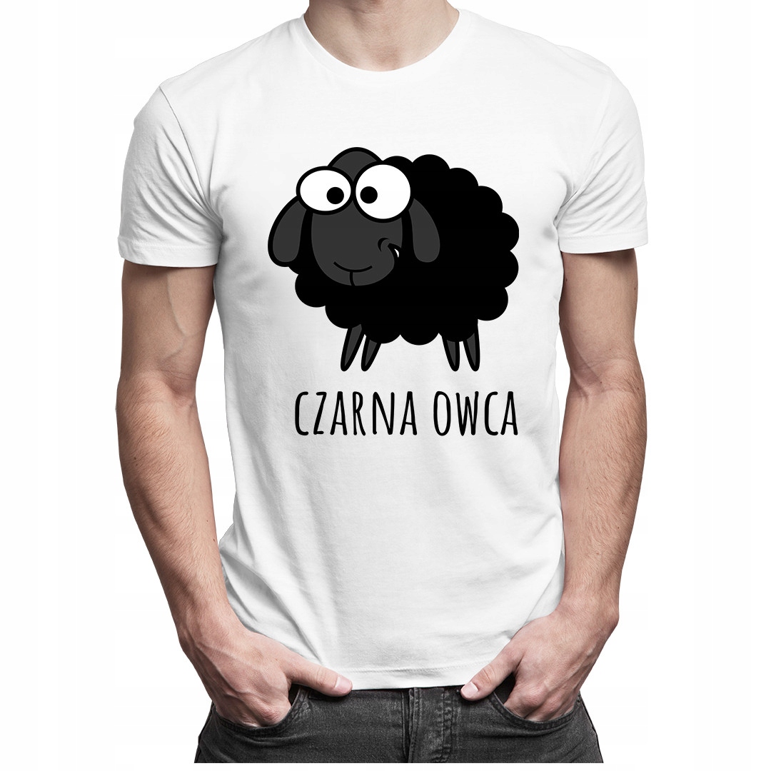 

Czarna owca - koszulka z nadrukiem dla niego