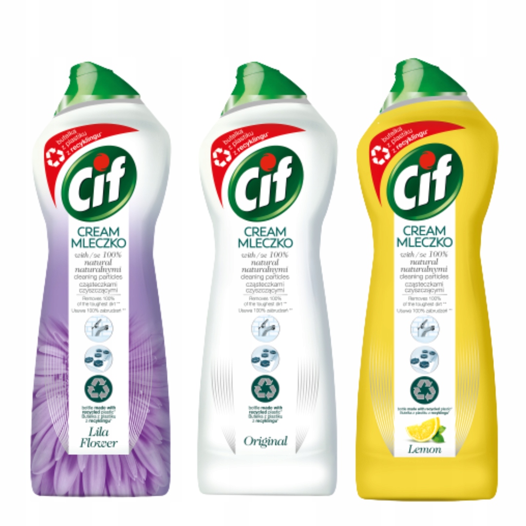 

Cif Cream Mleczko do czyszczenia MIX Zestaw 3x780g