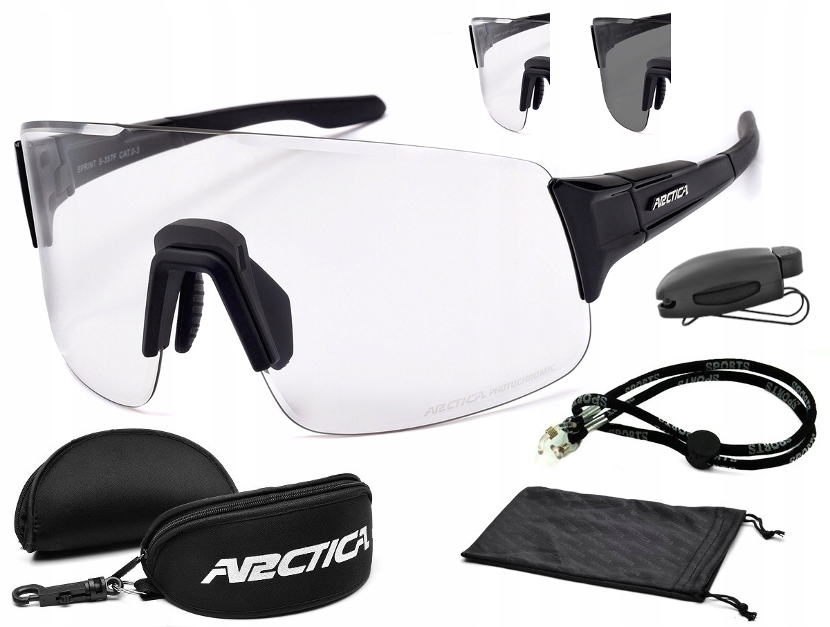 Arctica Sluneční Cyklistické brýle S-357F Pro Fotochromatické Běhání