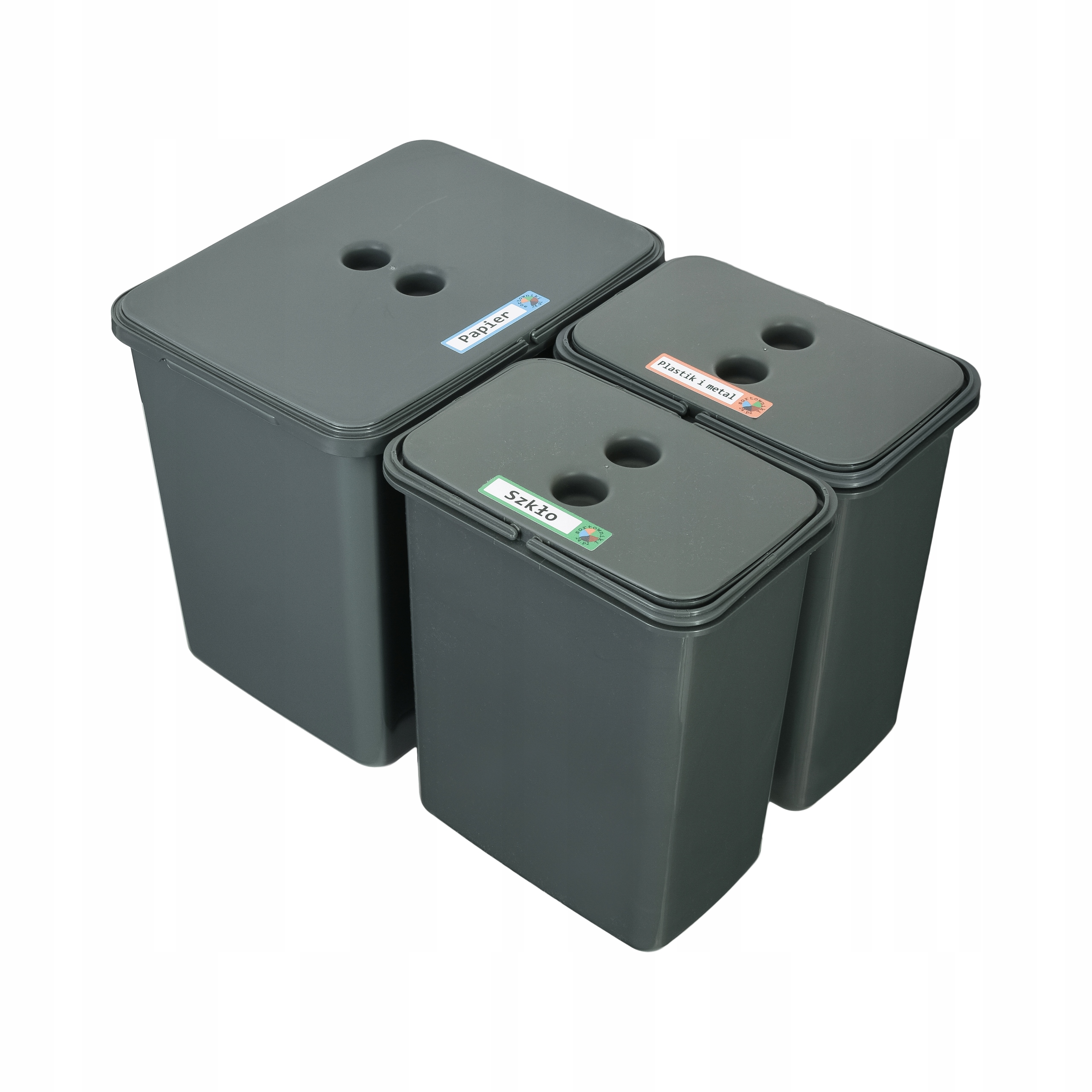 Zestaw koszy do segregacji Flexi do szuflady Blum 60 cm 1x16L 2x8L