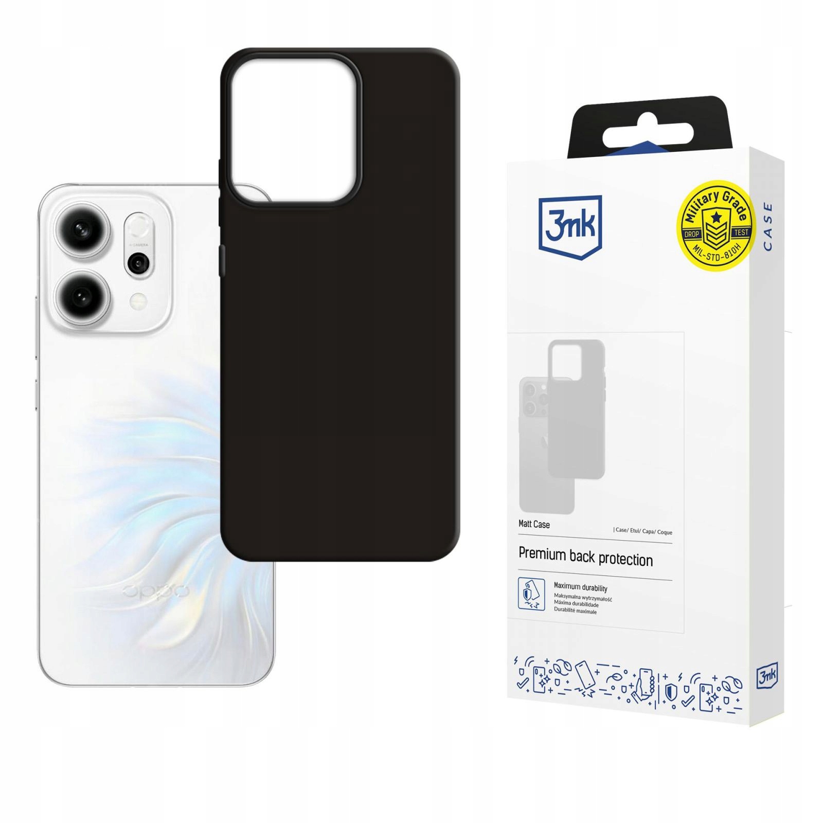 Oppo Reno 14 3MK Matt Case