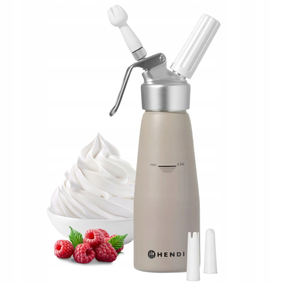 Syfon Do Bitej Śmietany 0,5l Beżowy Dekorator Hendi 975893