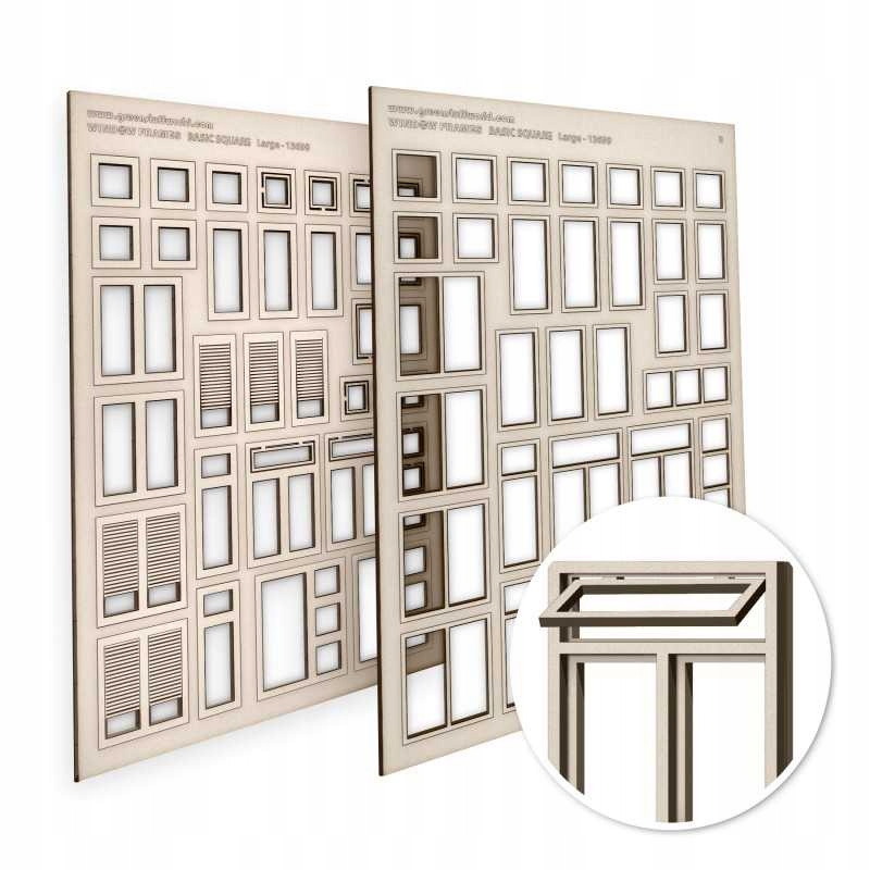 Basic Square Miniature Windows Large duże okna kwadratowe