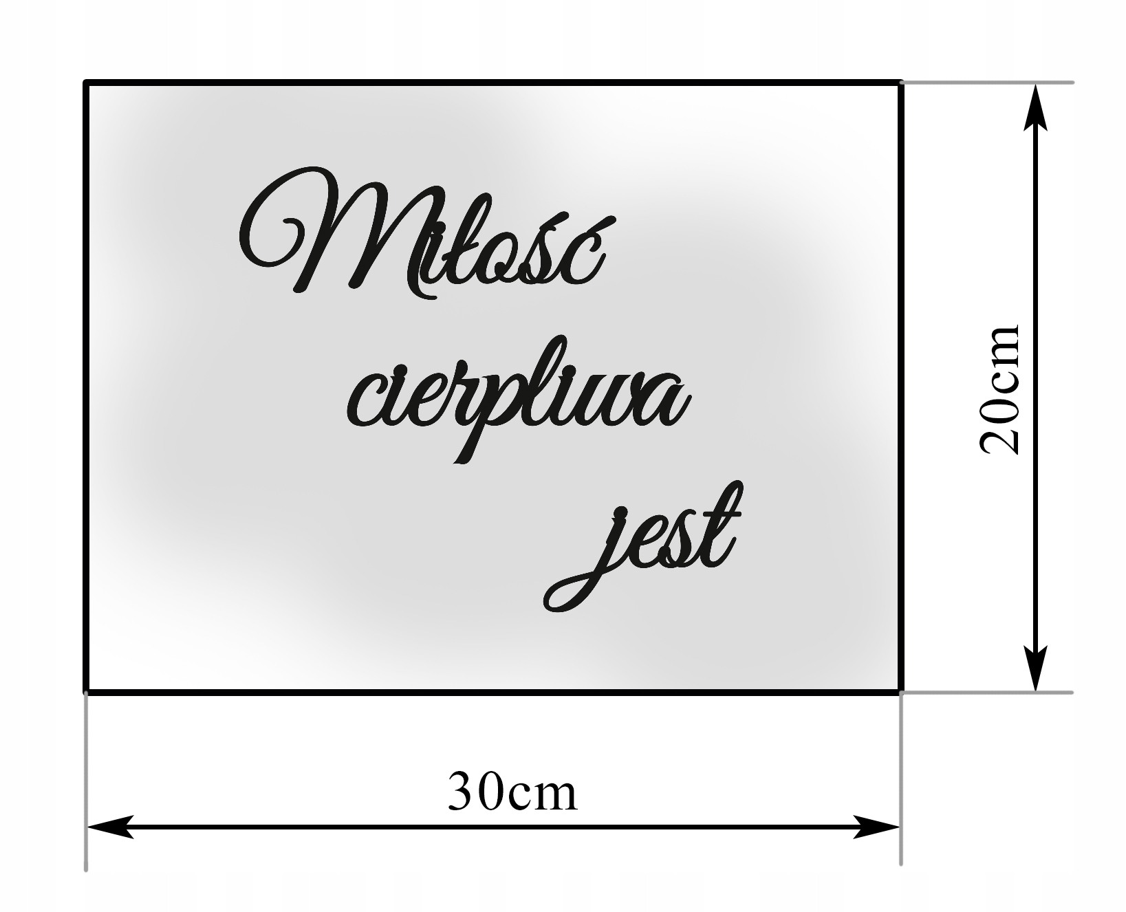 Tabliczki Hymn o Miłości zestaw 12 szt 20x30 Rodzaj inny