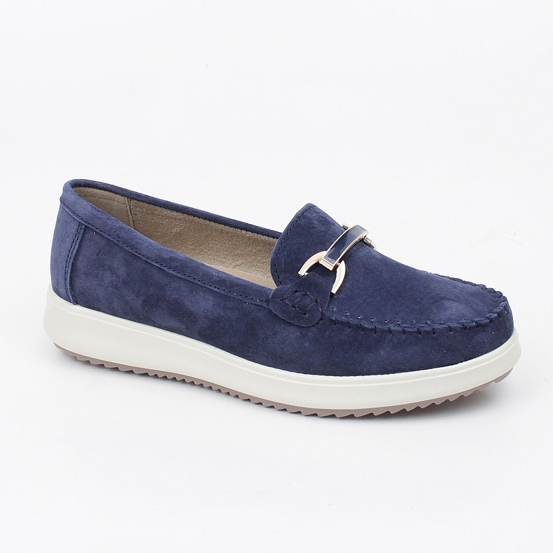 Filippo DP6135 Tmavě Modré Mokasíny Kůže vel. 37