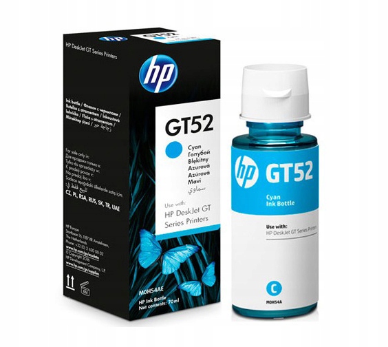 

Tusz Hp GT52 Cyan M0H54AE