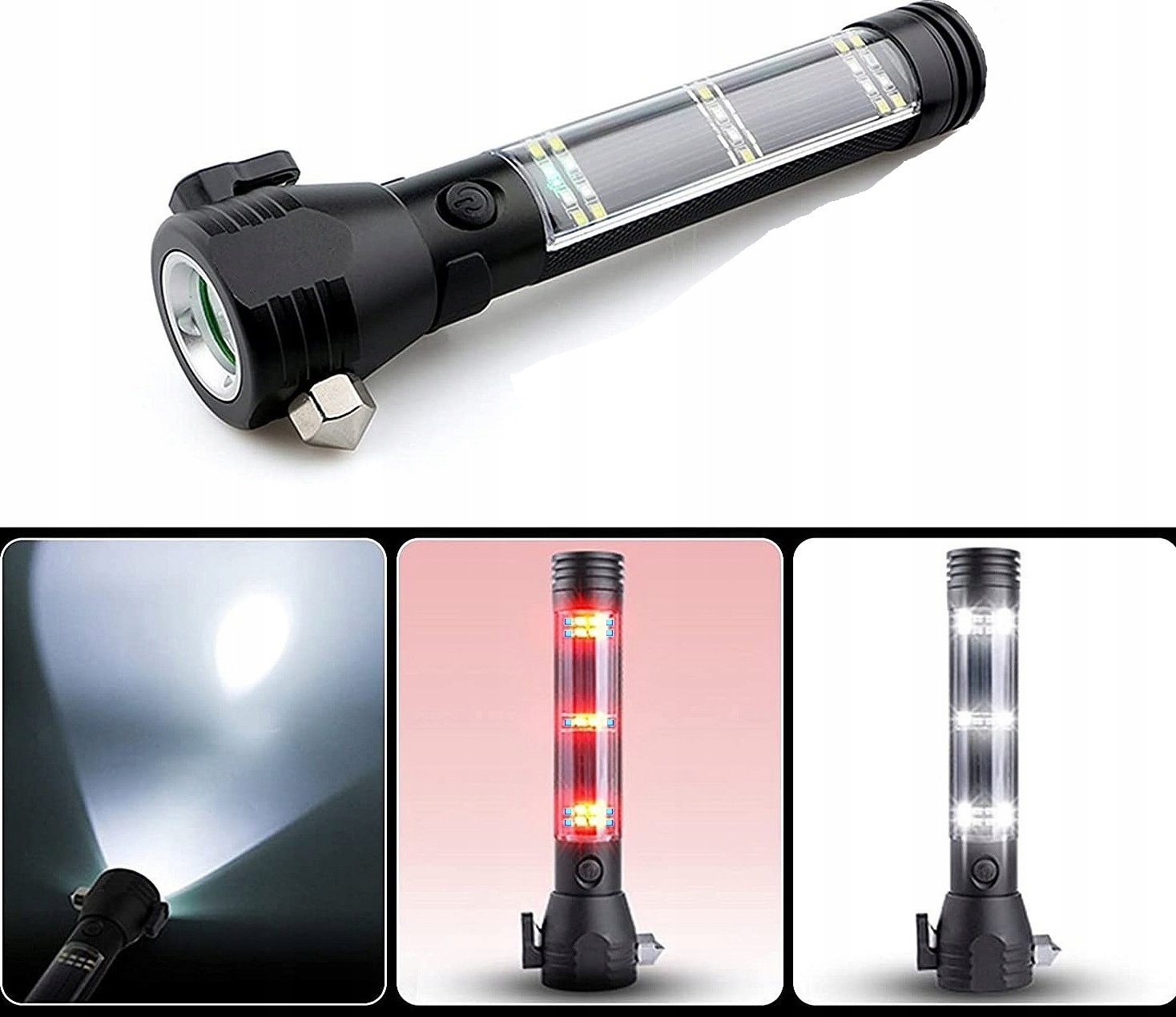 LATARKA NÓŻ ŻYCIA DO PASÓW MŁOTEK BEZPIECZEŃSTWA Stan opakowania oryginalne