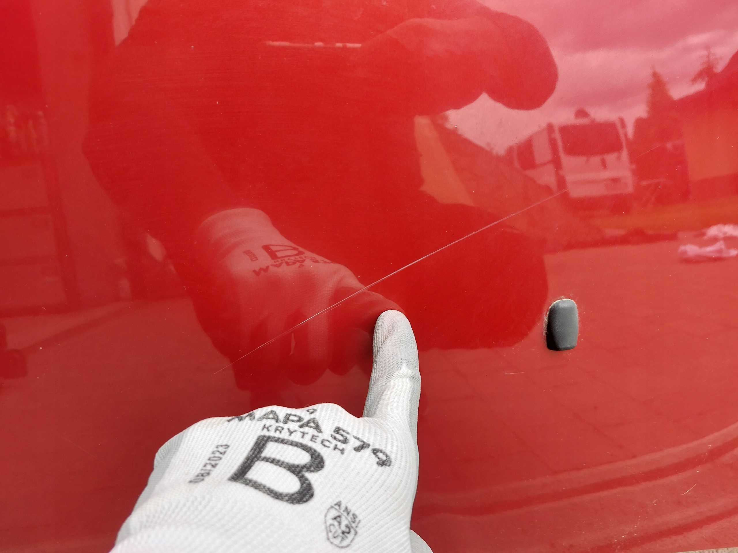 bonnet FORD MONDEO MK4 07-10r red
