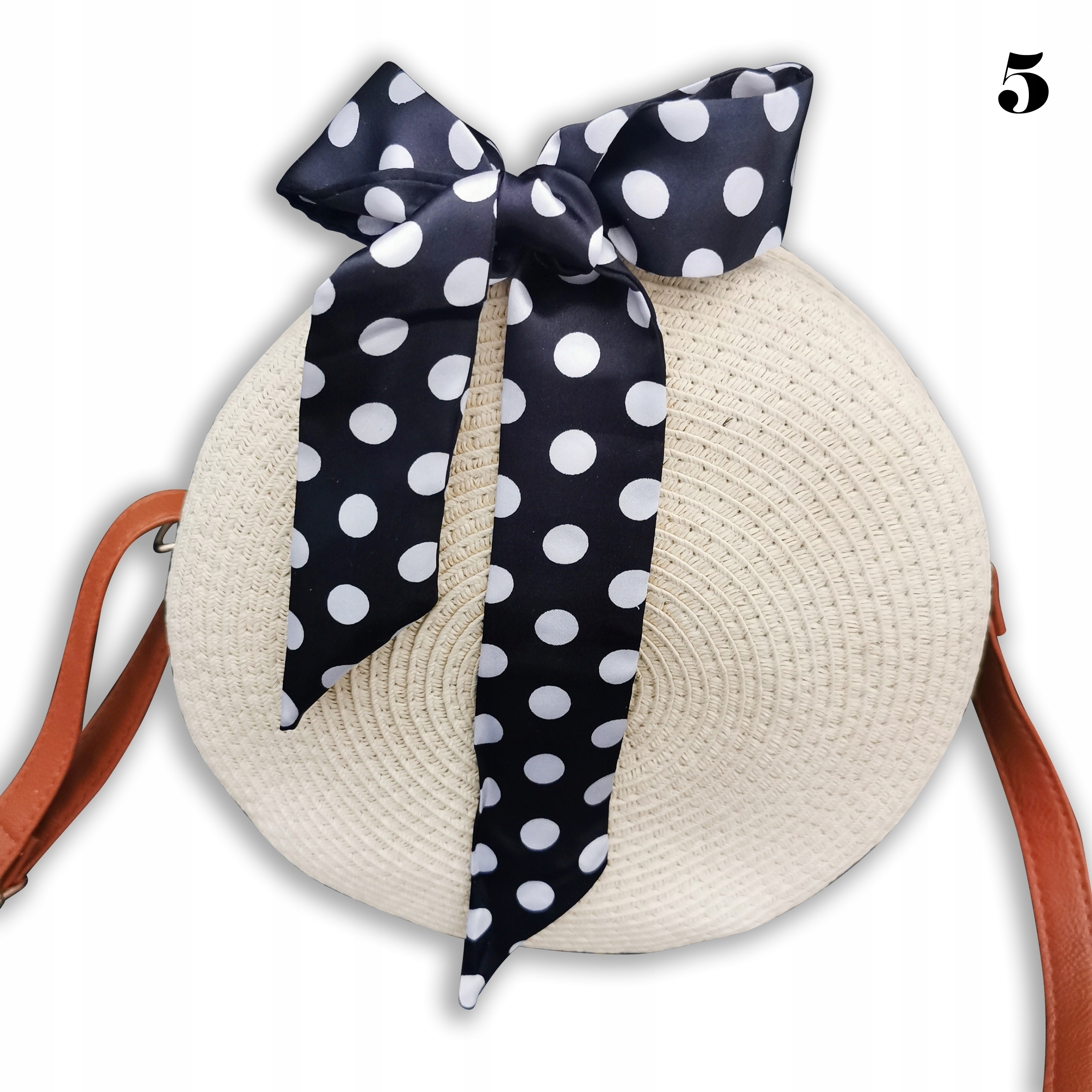 Torebka na RAMIĘ PLECIONA KOSZYK ZAPINANA BRELOK Szerokość produktu 46 cm