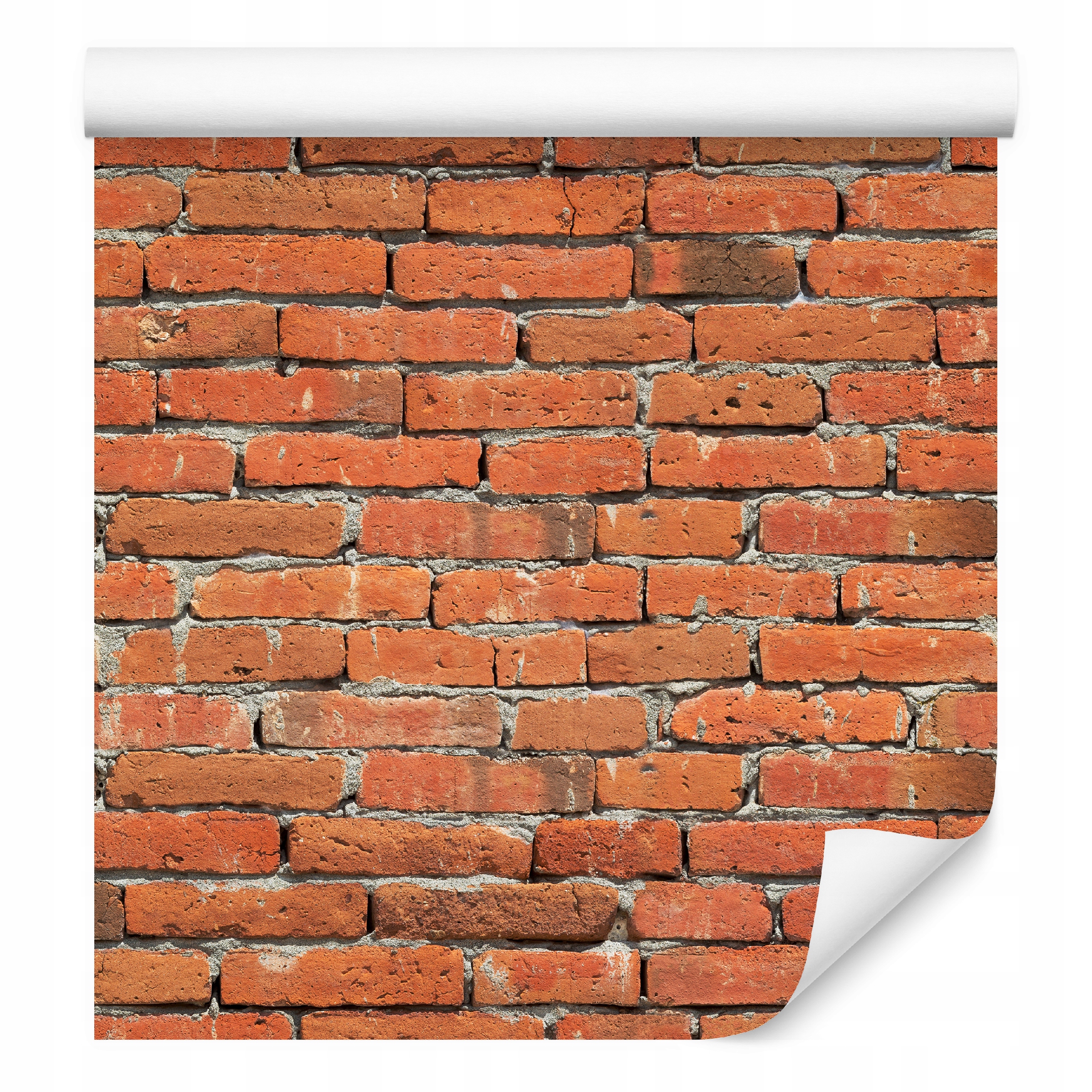 Tapeta Samolepicí Stará zeď Červená Cihla 3D