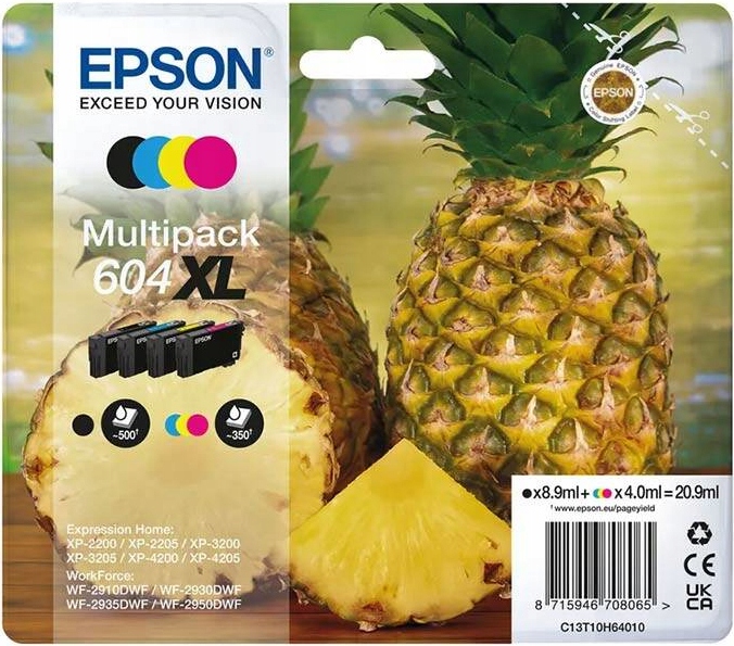 4x Tusz do drukarki EPSON 604XL MULTIPACK
