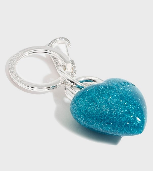 Přívěsek Na Klíče Bimba Y Lola Modrá S Velkými Třpytkami