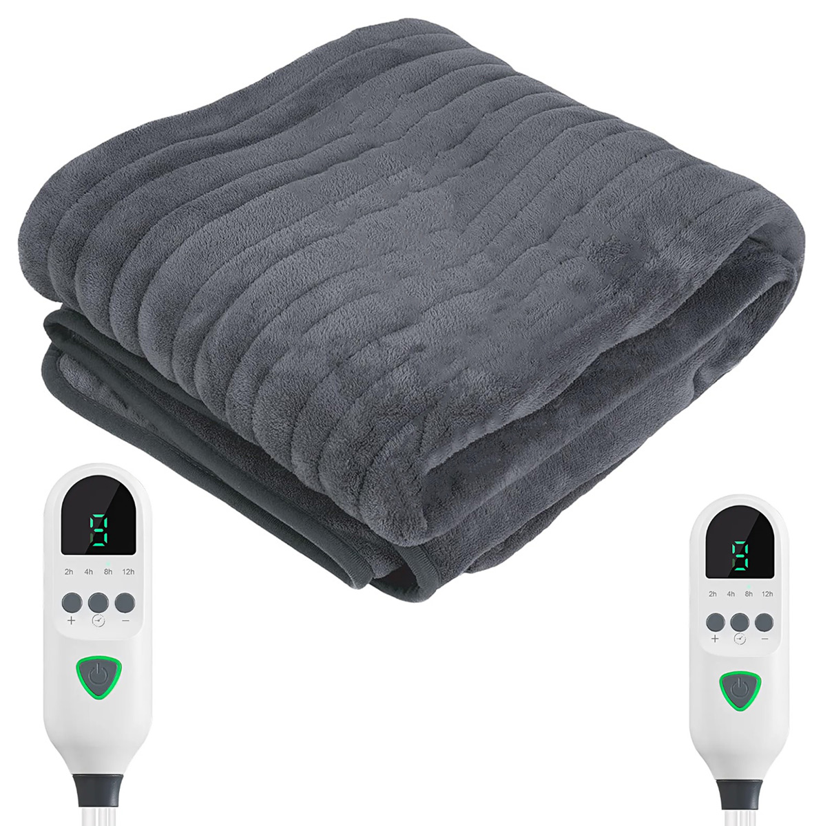 Koc Elektryczny Dwustrefowy Podgrzewana Mata Grzewcza 180x160 2 Pilot 160W