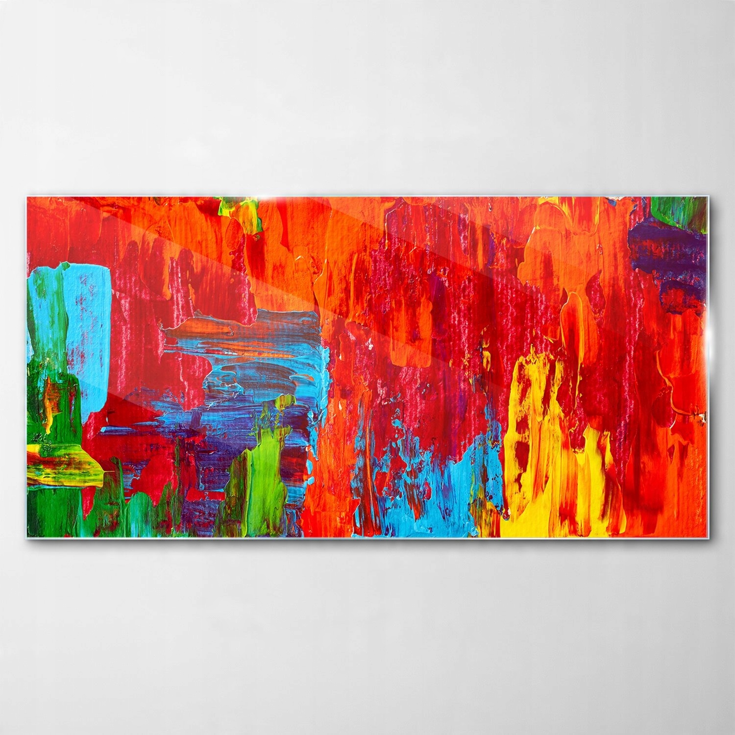 

Hartowany Obraz Szklany Abstrakcja Akwarele 100x50