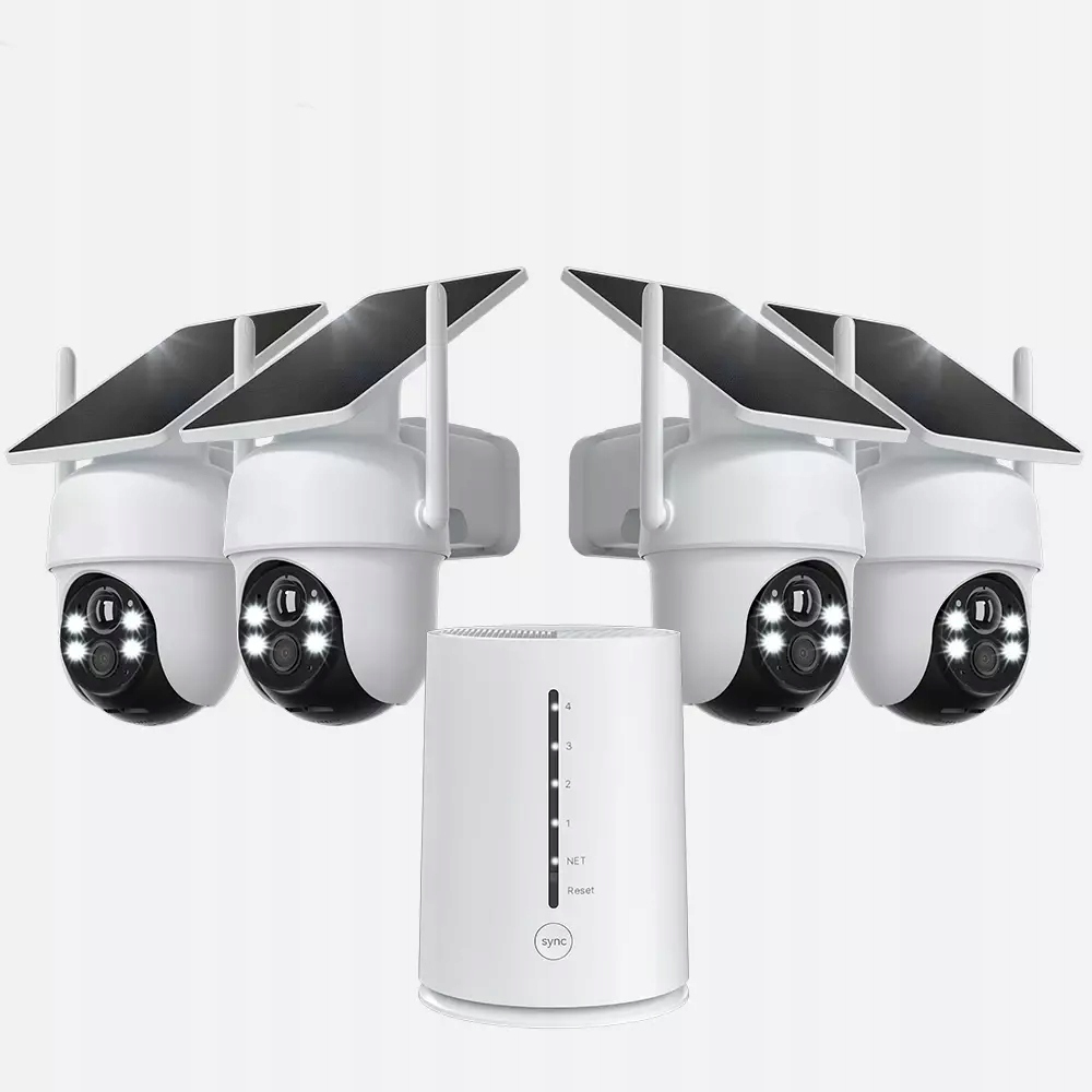 ieGeek 4MP solární bezdrátová venkovní kamera (čtyři sady kamer)