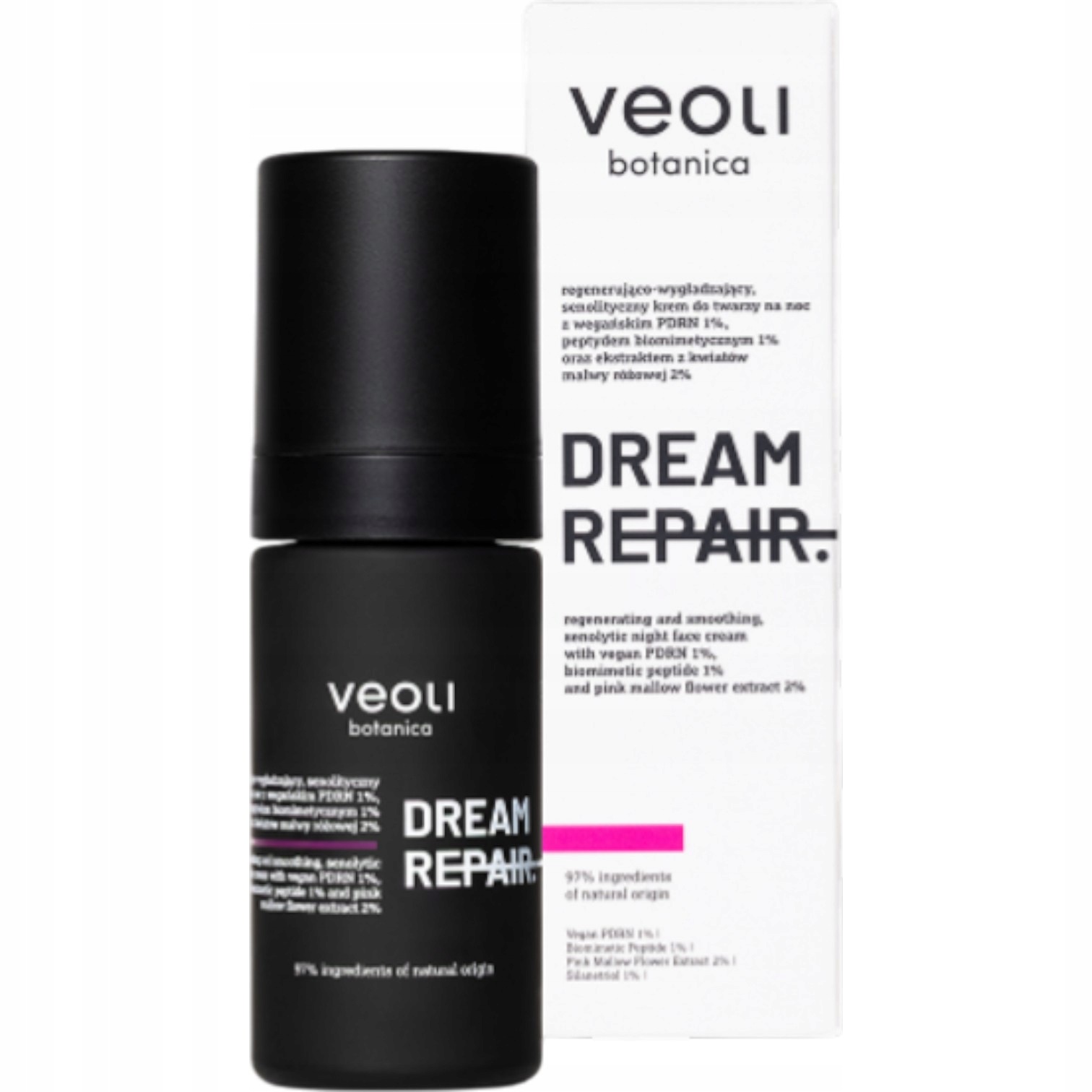 Veoli Botanica Dream Repair, Senolityczny krem do twarzy na noc z w...