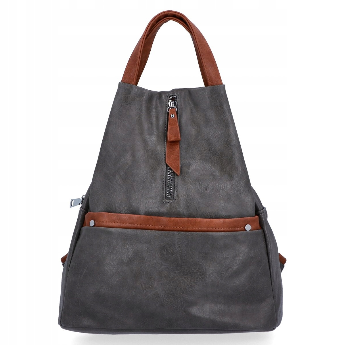 Miejski Plecak Damski firmy Herisson HR1452B587 Szary Marka HERISSON