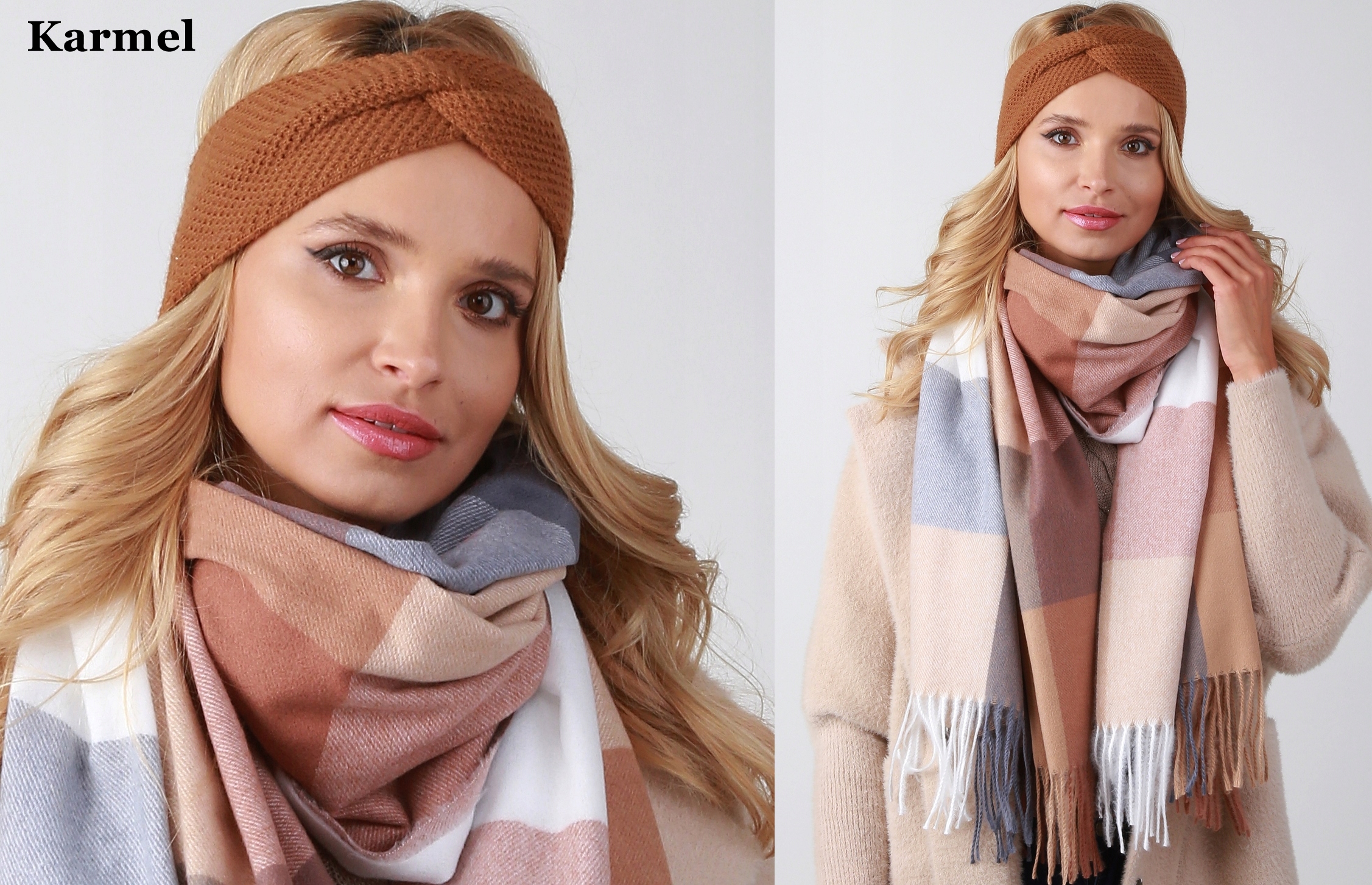 BOHO OPASKA DAMSKA NA GŁOWĘ USZY ZIMĘ - KOLORY O3 Cechy dodatkowe ocieplenie