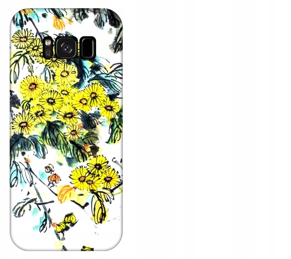 

Etui pokrowiec Samsung Galaxy S8 Kwiaty akwarela c