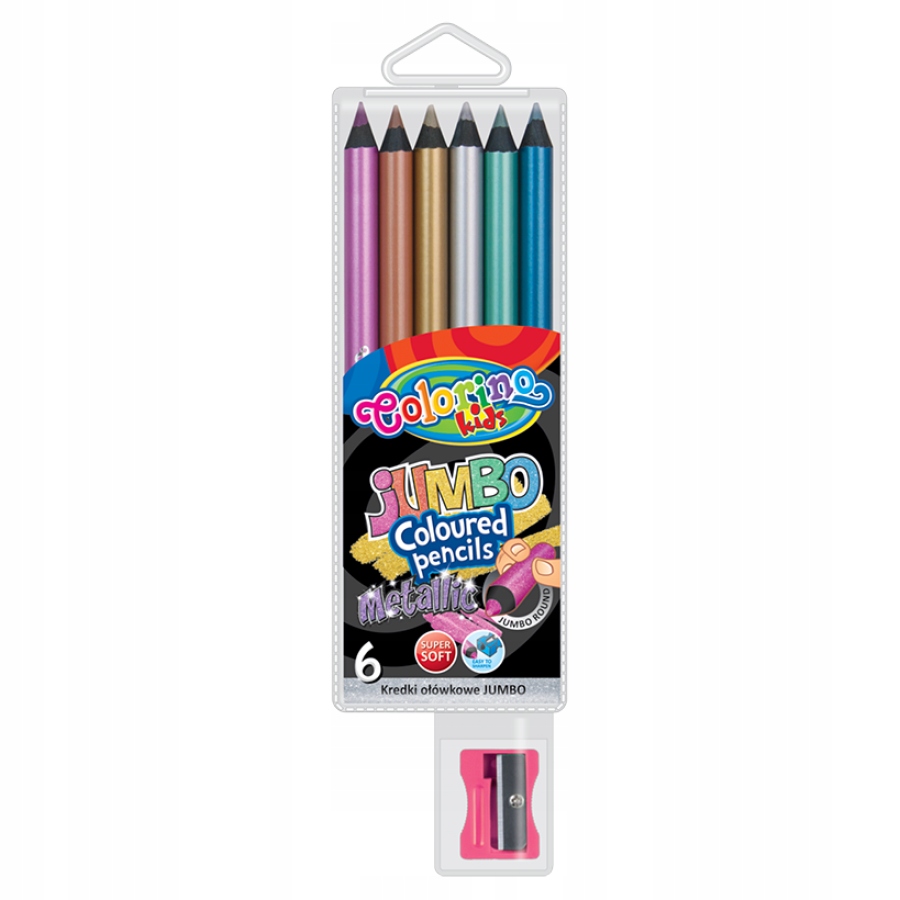 

Colorino Kredki Jumbo Metaliczne 6 Kol+ Temp 34661