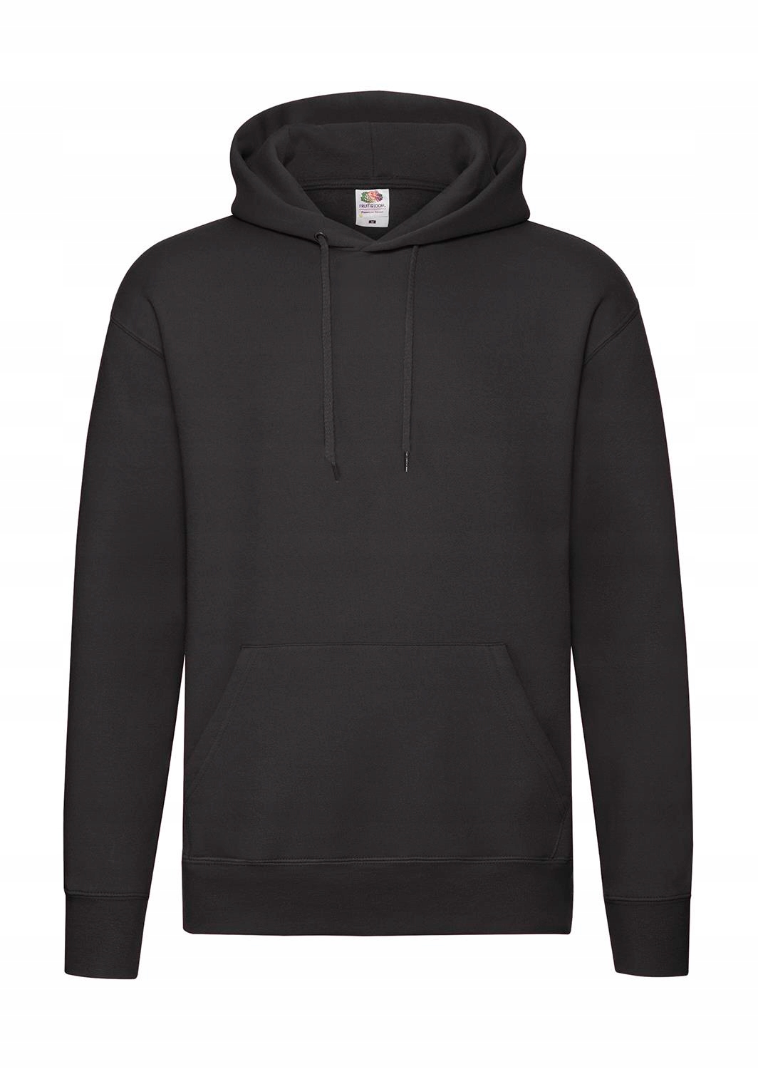 Męska Bluza Z Kapturem Kangurka Fruit Of The Loom Premium Hoodie czarna M