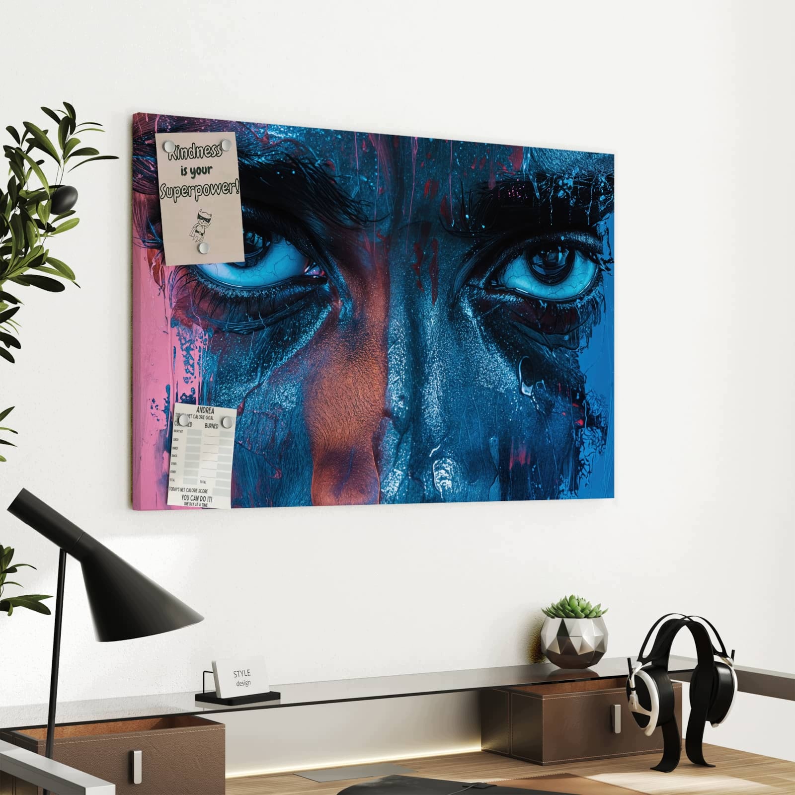 Magnetická tabule Pohled v Neznámá 60 × 40 cm