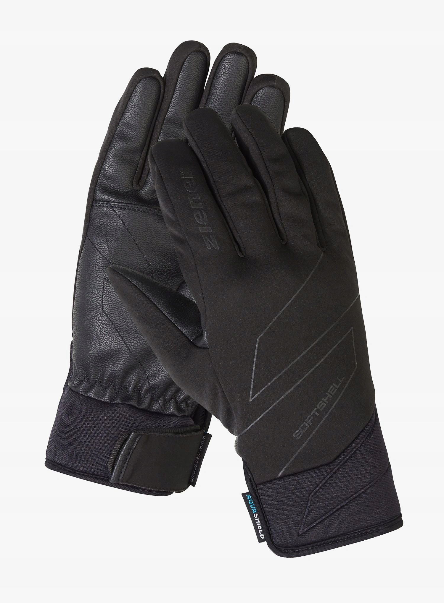 Softshellové rukavice Ziener Ilion As černá 7 (s)