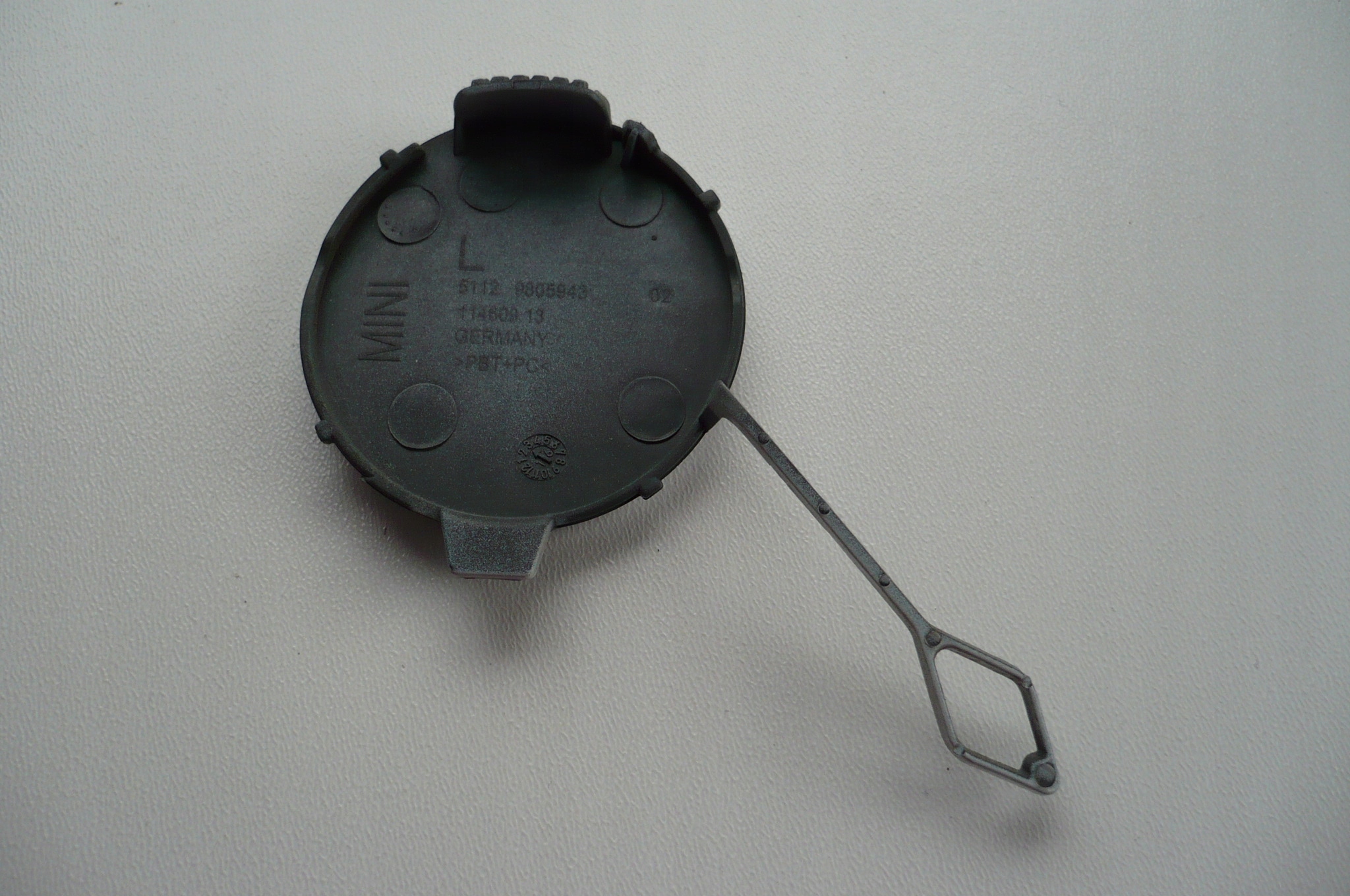 MINI COUNTRYMAN COOPER S R60 towing hook cap bumper rear part left