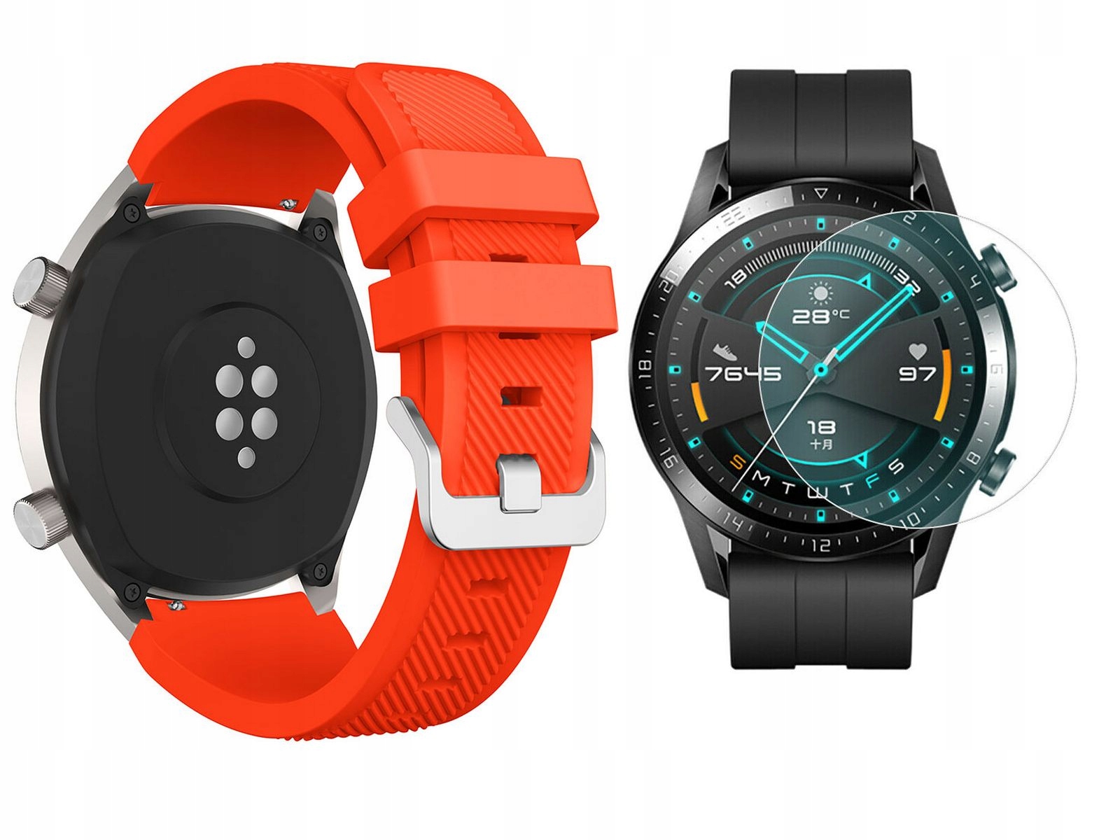 

Pasek Silikon Szkło Do Huawei Watch Gt 2 -kolory