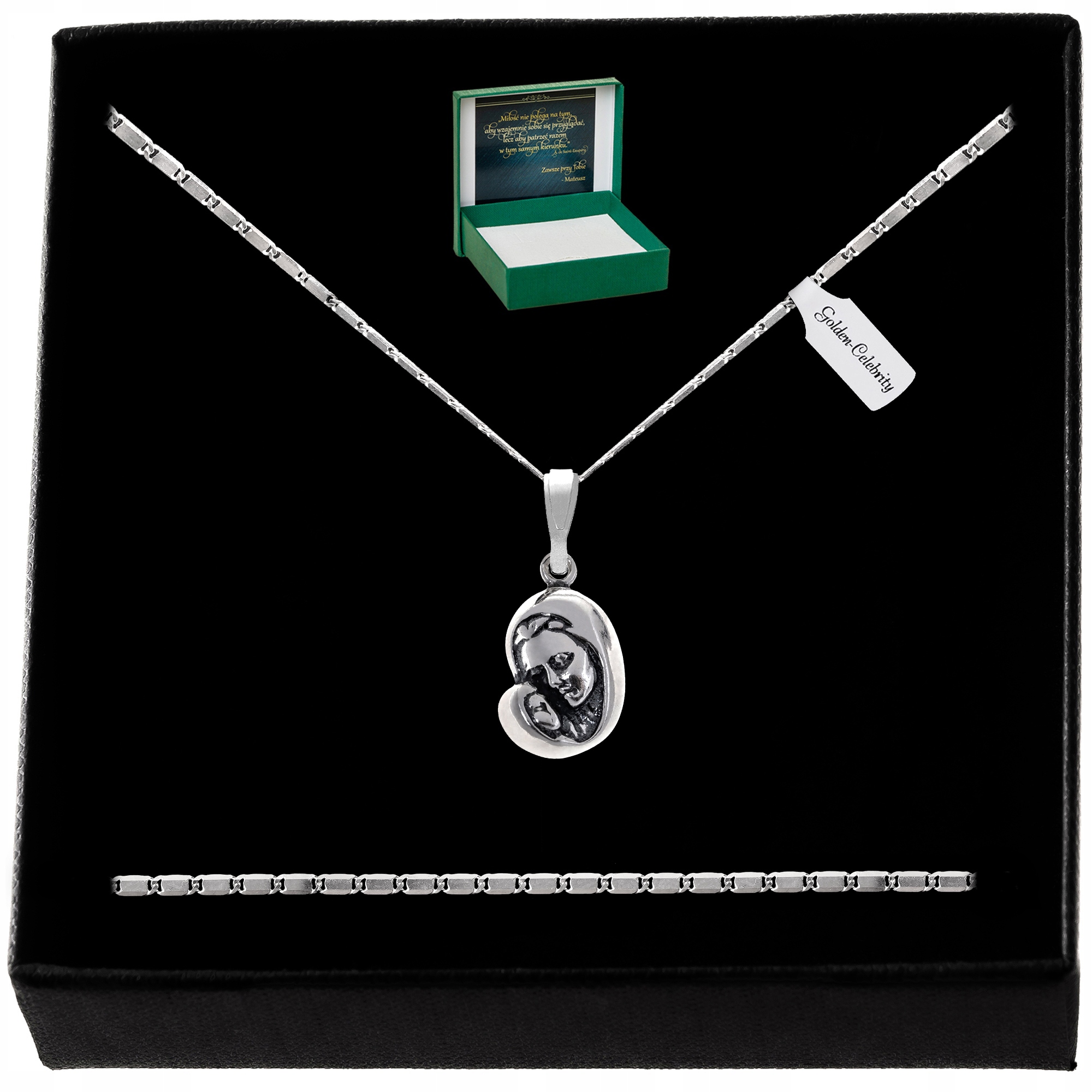 Stříbrný Řetízek Italský Medailon 925 Šperky Dárek Pro Dívku 45 CM