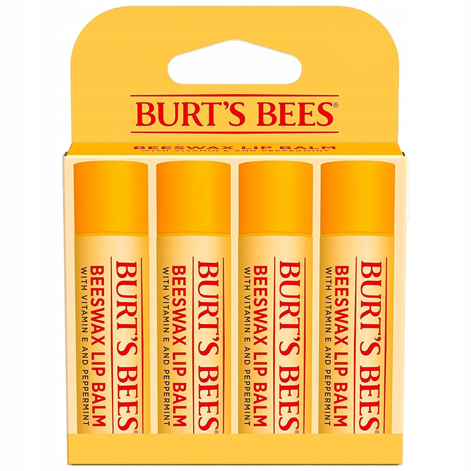 Burt’s Bees Lip Balm Original Beeswax kultovní balzám na rty 4 x 4.25 g
