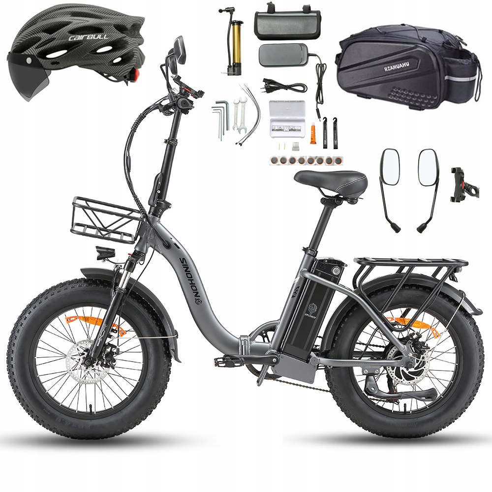 Elektrická koloběžka Sinohon B20 750W 48V 15Ah 45 km/h 20" 7rychlostní Sada