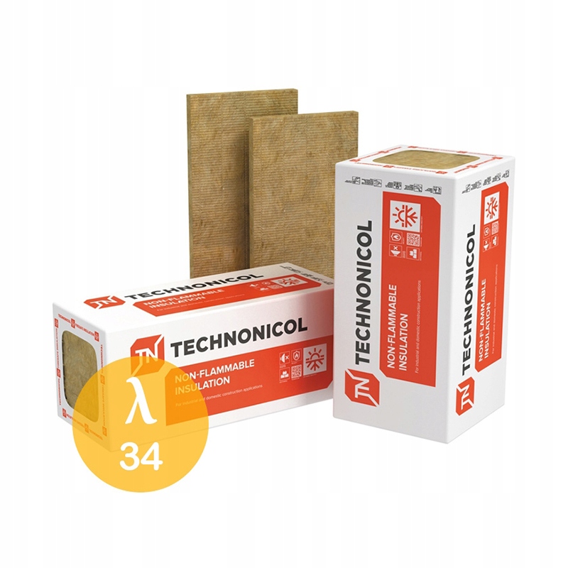 Skalna wełna mineralna TECHNOFACADE 34 - 17cm