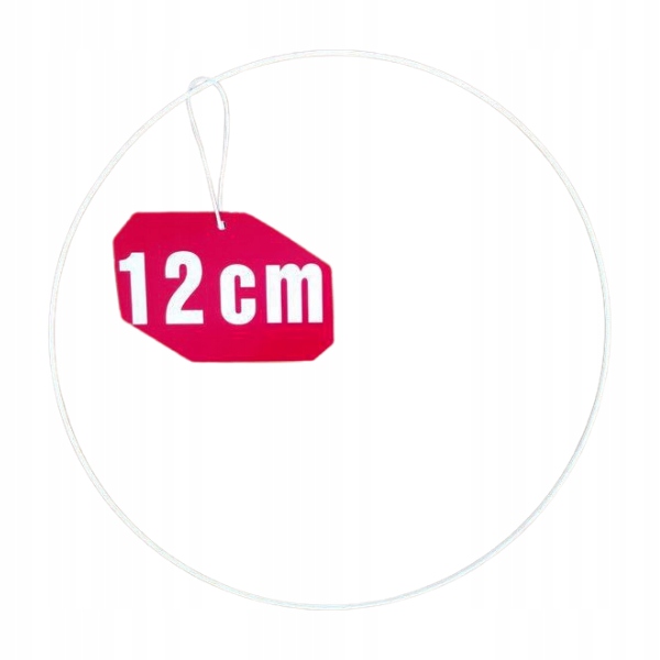 Obręcz|kółko do łapaczy snów Białe 12 cm