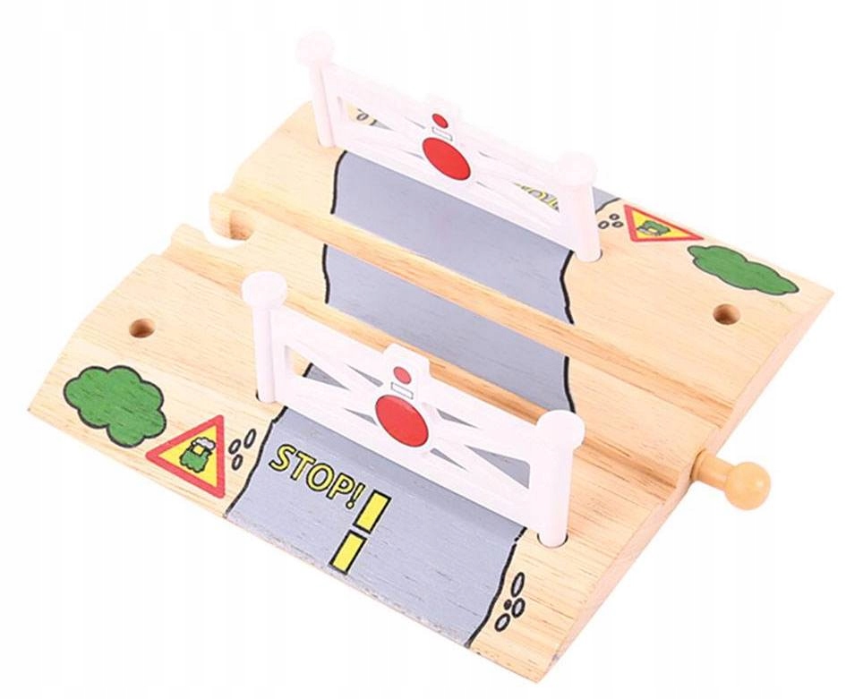 

Przejazd kolejowy kolejka drewniana Bigjigs