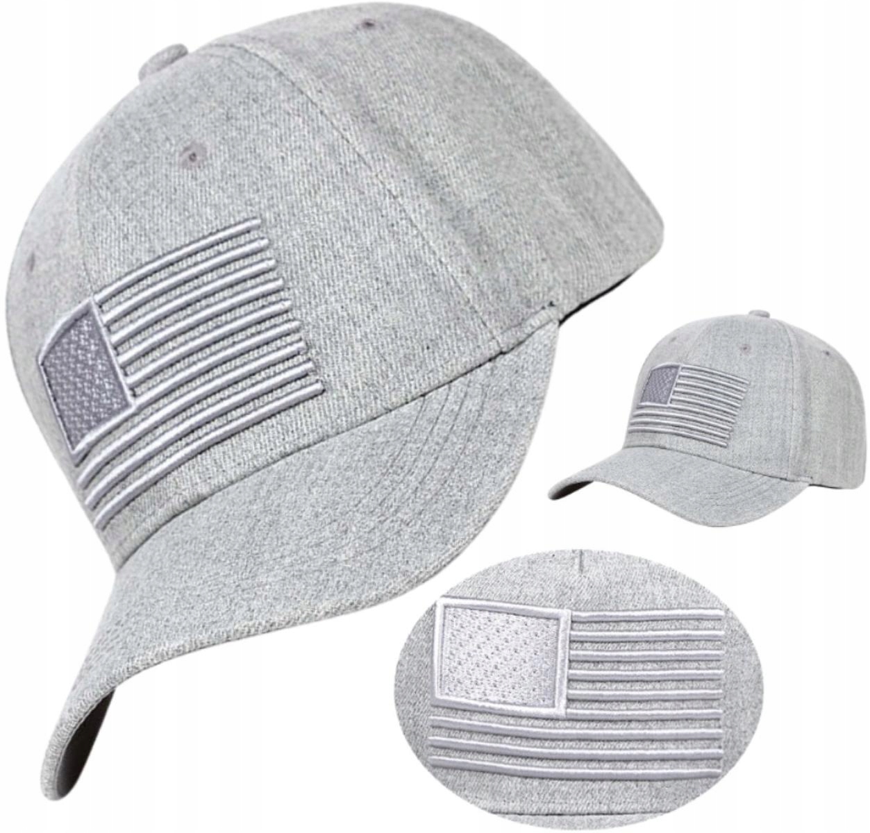 

Czapka z daszkiem Bejsbolówka Flaga Usa Wojskowa