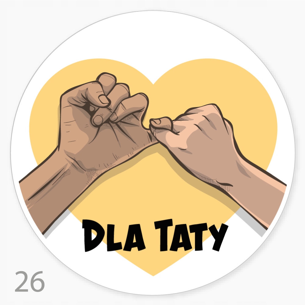 

Naklejki Dla Taty , Dzień Ojca fi55 48szt