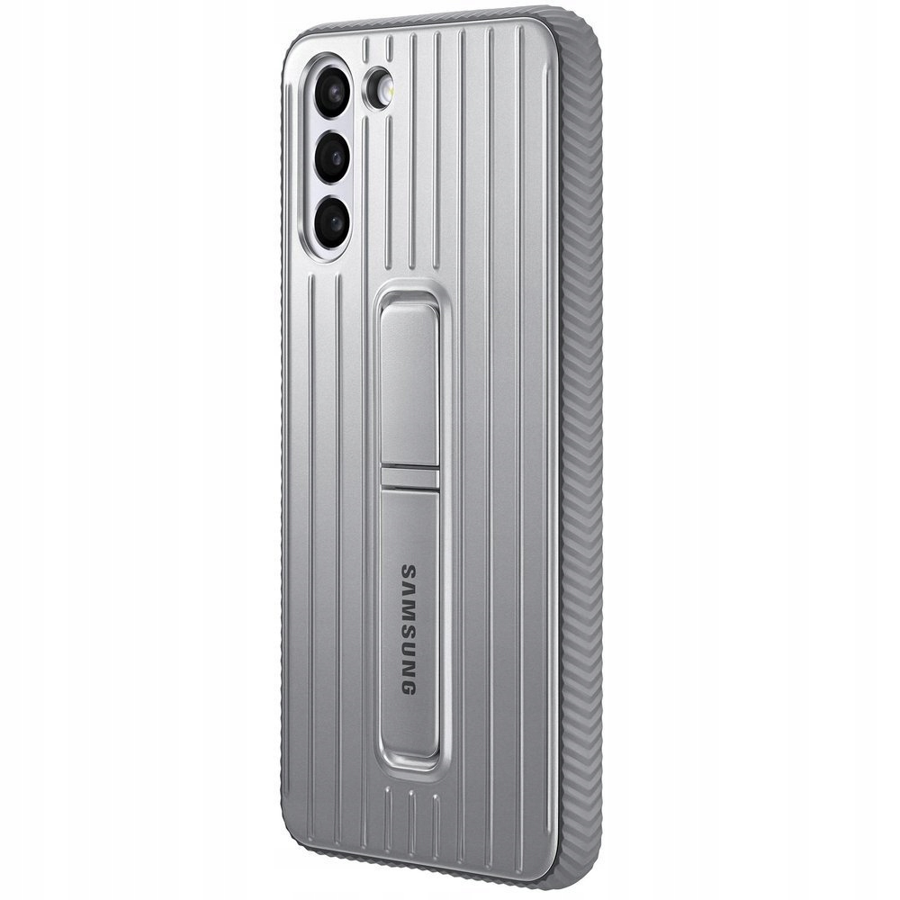 Etui Samsung Protective Standing Cover Srebrny Plecki do Galaxy S21+