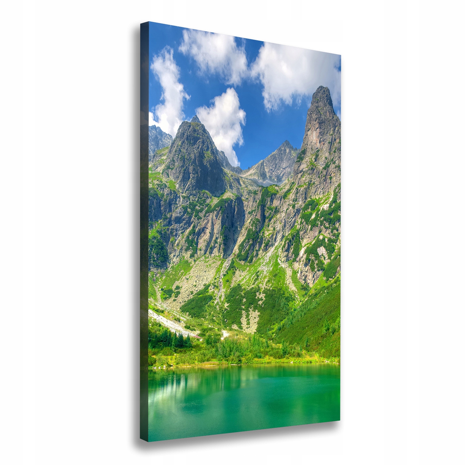

Foto obraz na płótnie Jezioro w górach 70x140 cm
