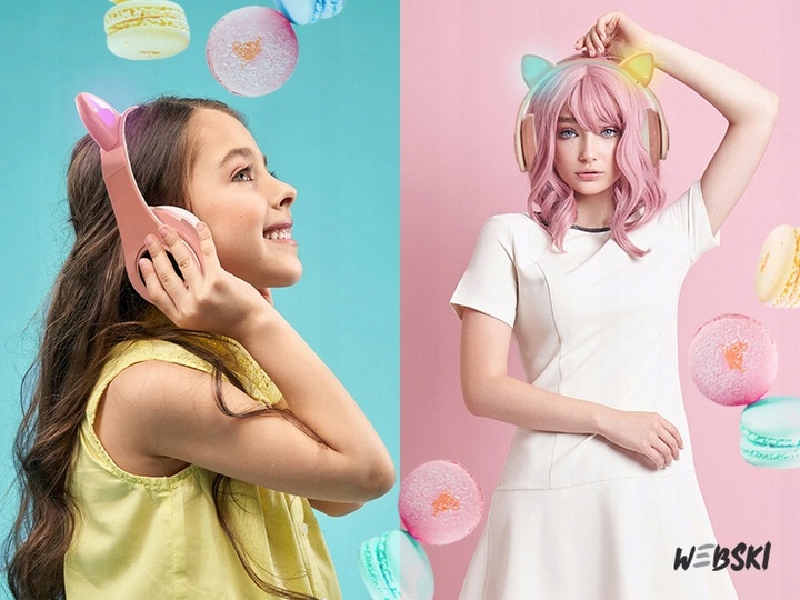 NAUSZNE SŁUCHAWKI DLA DZIEWCZYNKI DO TELEFONU Model P39