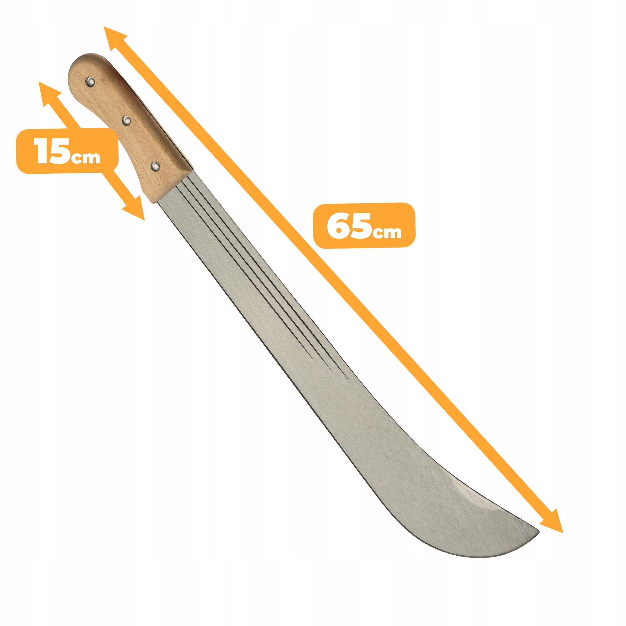 MACZETA HARTOWANA OGRODOWA KARCZOWNIK 65 CM NÓŻ BAGNET EAN (GTIN) 5904917040317